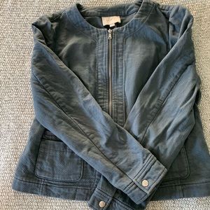 LOFT blue grey blazer - size: 10
